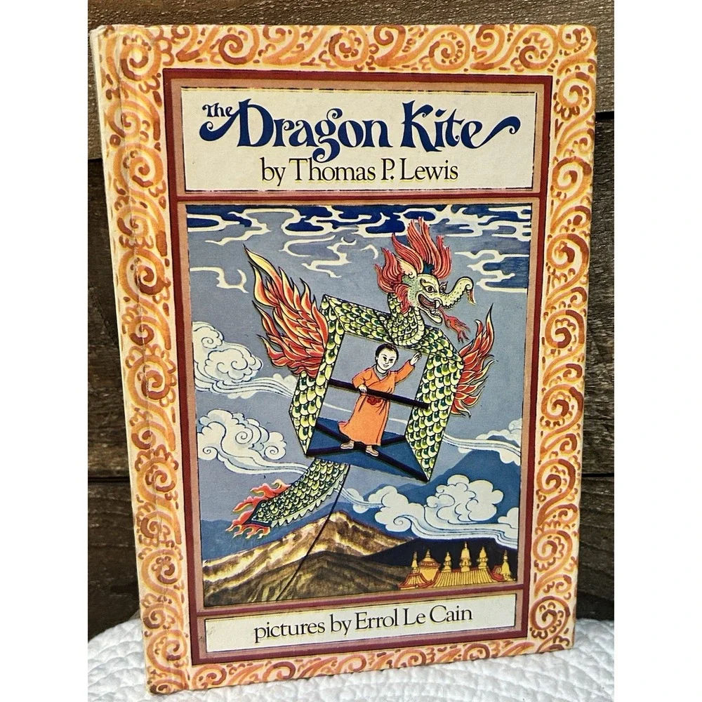 THE DRAGON KITE Thomas P Lewis‎ & Errol Le Cain 1974 HBDJ First Edition